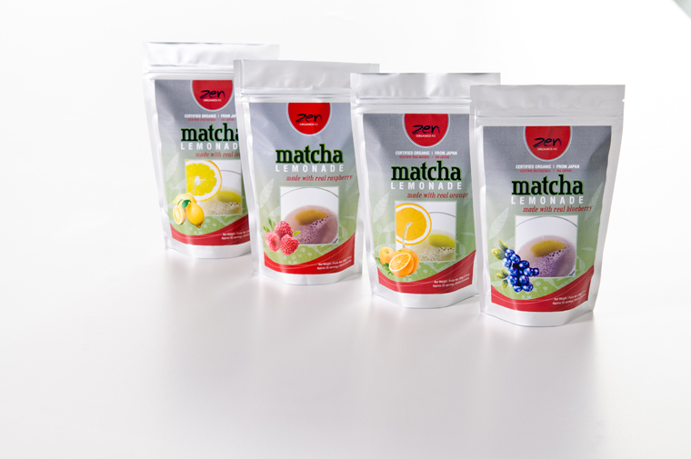 Zen matcha tea product shot
